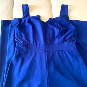 long jumpsuit for women blue size M brand Alya